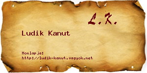 Ludik Kanut névjegykártya